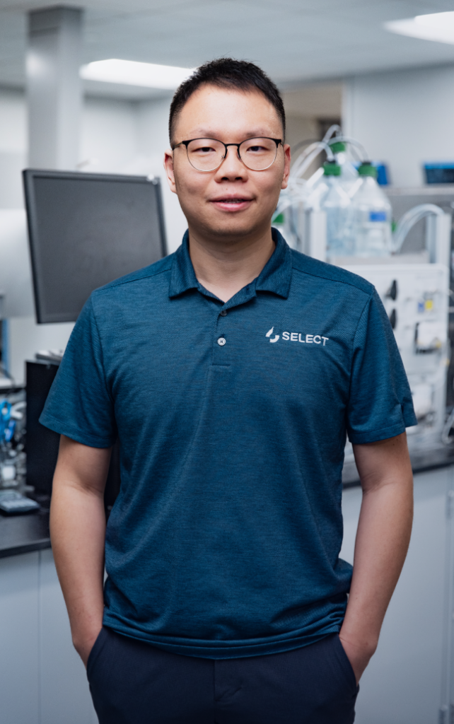 oilfield chemistry expert in a lab