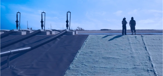 select water experts survey large in ground water storage pit